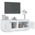 Miniatyrbillede 6 af 11: Sofaborde - Living sofabord 102x50x44 cm konstrueret træ hvid højglans