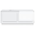 Miniatyrbillede 7 af 11: Sofaborde - Living sofabord 102x50x44 cm konstrueret træ hvid højglans
