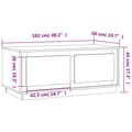 Miniatyrbillede 11 af 11: Sofaborde - Living sofabord 102x50x44 cm konstrueret træ hvid højglans