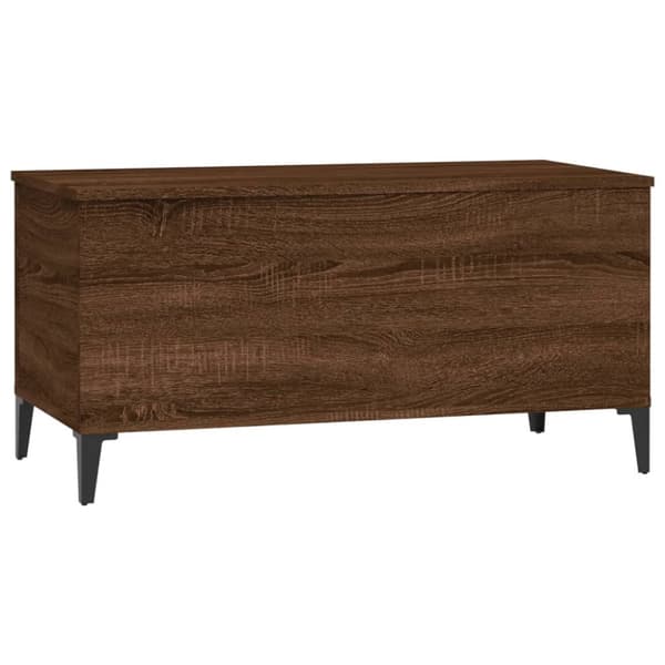 Kahvipöydät - Living Sohvapöytä ruskea tammi 90x44,5x45 cm tekninen puu