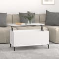 Miniatyrbillede 2 af 11: Sofaborde - Living sofabord 90x44,5x45 cm konstrueret træ hvid