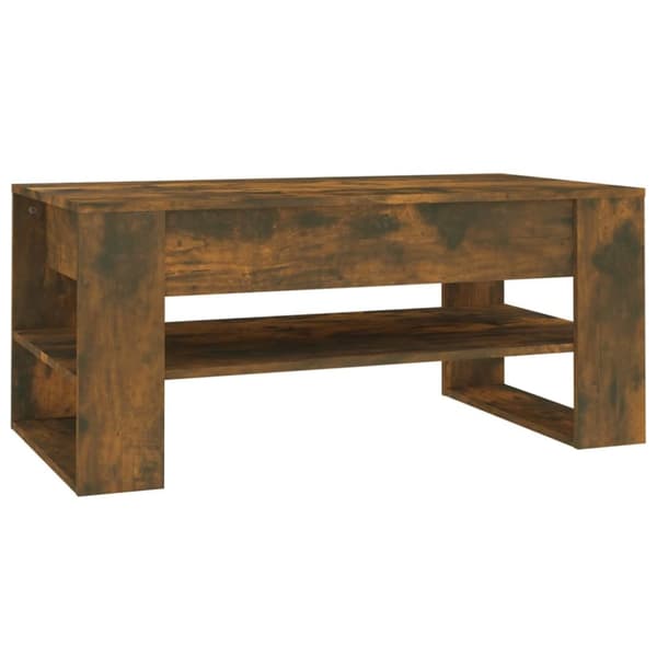 Sofaborde - Living sofabord 102x55x45 cm konstrueret træ røget egetræsfarve