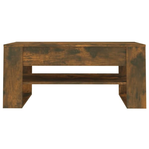 Sofaborde - Living sofabord 102x55x45 cm konstrueret træ røget egetræsfarve