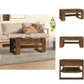 Miniatyrbillede 1 af 8: Sofaborde - Living sofabord 102x55x45 cm konstrueret træ røget egetræsfarve