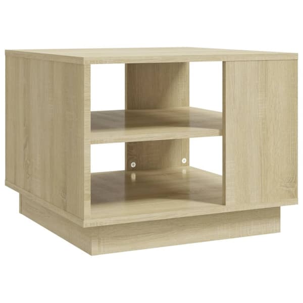 Sofaborde - Living sofabord 55x55x43 cm spånplade sonoma-eg