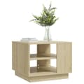 Miniatyrbillede 5 af 8: Sofaborde - Living sofabord 55x55x43 cm spånplade sonoma-eg