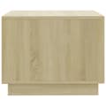 Miniatyrbillede 7 af 8: Sofaborde - Living sofabord 55x55x43 cm spånplade sonoma-eg