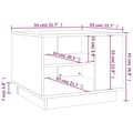 Miniatyrbillede 8 af 8: Sofaborde - Living sofabord 55x55x43 cm spånplade sonoma-eg