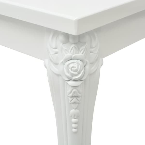 Sofaborde - Living sofabord 80x80x42 cm højglans hvid