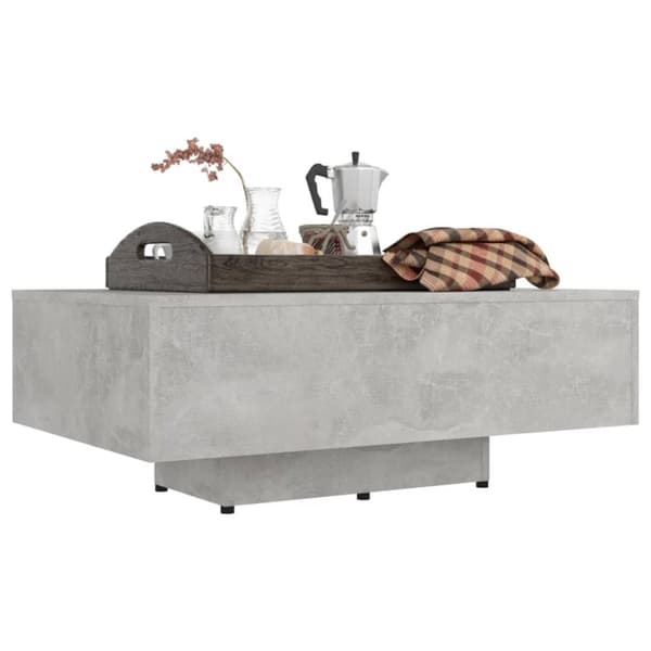 Sofaborde - Living sofabord 85x55x31 cm spånplade betongrå
