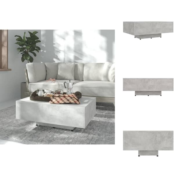 Sofaborde - Living sofabord 85x55x31 cm spånplade betongrå