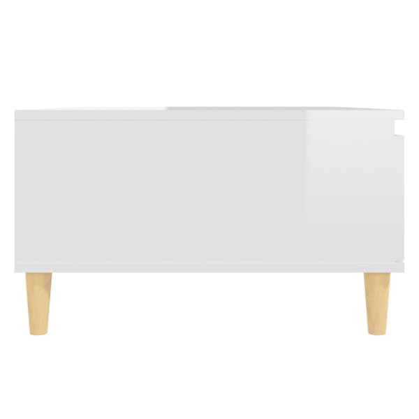 Soffbord - Living Soffbord vit högglans 90x60x35 cm spånskiva