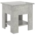 Miniatyrbillede 3 af 7: Sofaborde - Living sofabord 40x40x42 cm konstrueret træ betongrå
