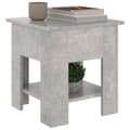 Miniatyrbillede 5 af 7: Sofaborde - Living sofabord 40x40x42 cm konstrueret træ betongrå