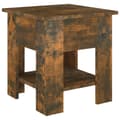 Miniatyrbillede 3 af 7: Sofaborde - Living sofabord 40x40x42 cm konstrueret træ røget egetræsfarve