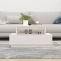 Miniatyrbillede 4 af 9: Sofaborde - Living sofabord 80x55x40,5 cm massivt fyrretræ hvid