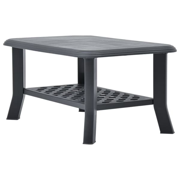 Sofaborde - Living sofabord 90x60x46 cm plastik antracitgrå