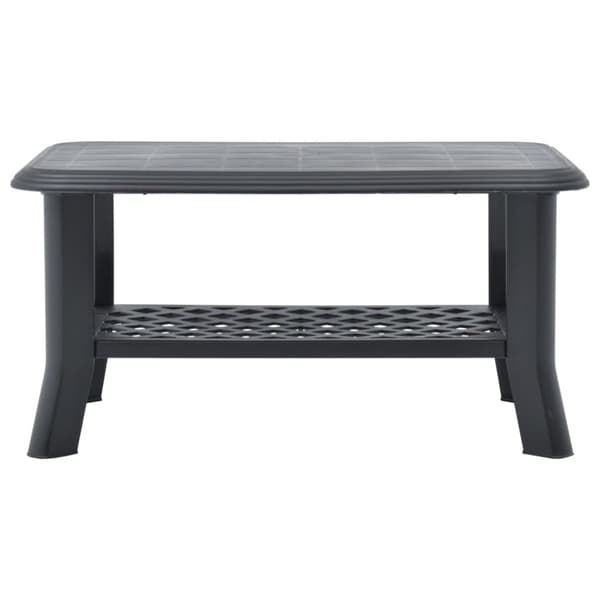 Sofaborde - Living sofabord 90x60x46 cm plastik antracitgrå