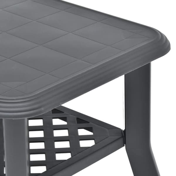 Sofaborde - Living sofabord 90x60x46 cm plastik antracitgrå