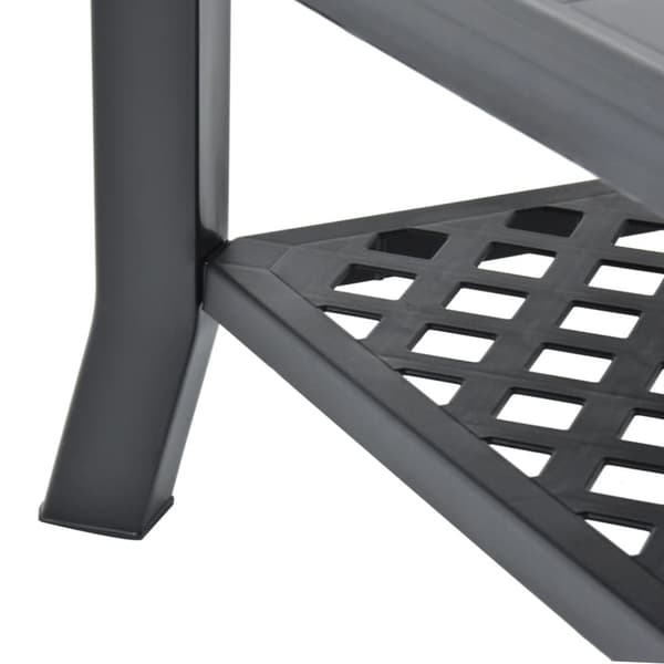Sofaborde - Living sofabord 90x60x46 cm plastik antracitgrå