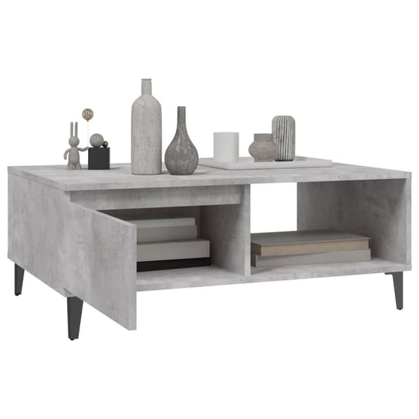 Soffbord - Living Soffbord betonggrå 90x60x35 cm spånskiva