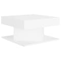 Miniatyrbillede 3 af 6: Sofaborde - Living sofabord 57x57x30 cm spånplade hvid