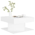 Miniatyrbillede 5 af 6: Sofaborde - Living sofabord 57x57x30 cm spånplade hvid