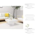 Miniatyrbillede 1 af 6: Sofaborde - Living sofabord 57x57x30 cm spånplade hvid