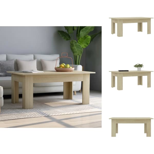 Soffbord - Living Soffbord sonoma-ek 100x60x42 cm konstruerat trä