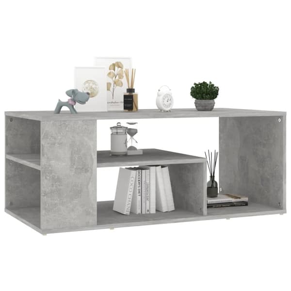 Sofaborde - Living sofabord 100x50x40 cm spånplade betongrå