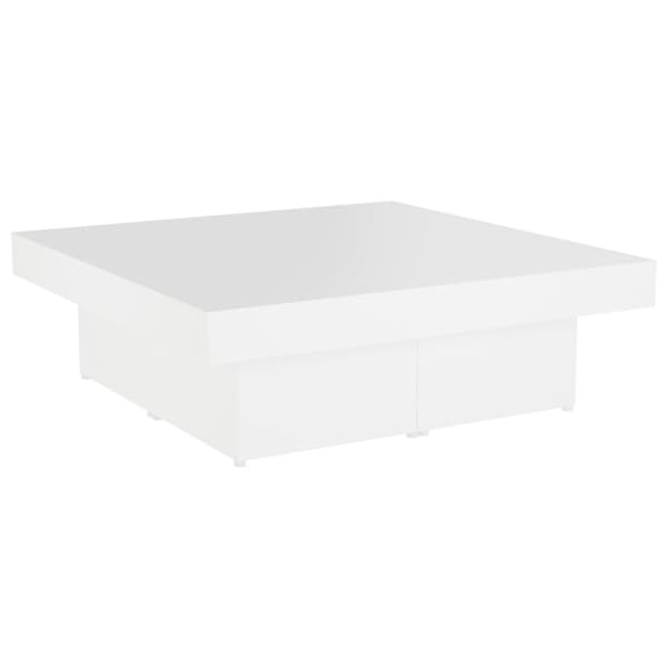 Soffbord - Living Soffbord vit 90x90x28 cm konstruerat trä
