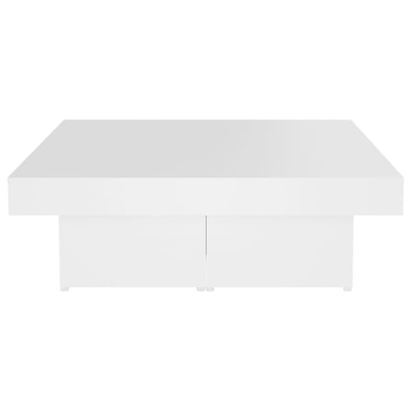 Soffbord - Living Soffbord vit 90x90x28 cm konstruerat trä