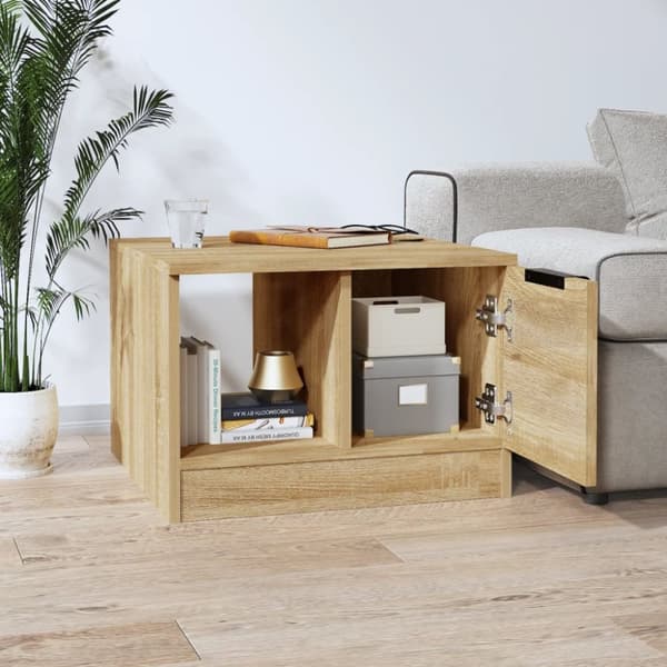 Soffbord - Living Soffbord sonoma-ek 50x50x36 cm konstruerat trä
