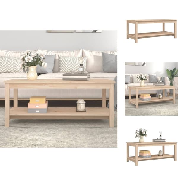 Sofaborde - Living sofabord 110x55x45 cm massivt fyrretræ