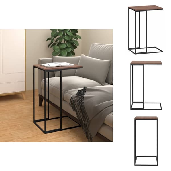 Soffbord - Living Sidobord svart 40x30x59 cm konstruerat trä