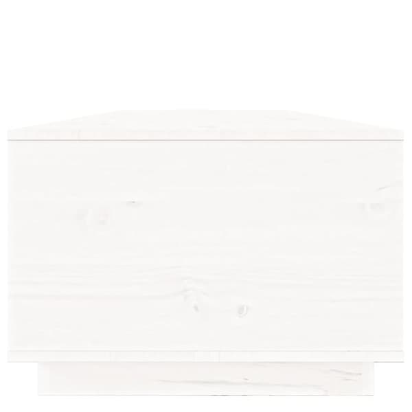 Sofaborde - Living sofabord 100x50x35 cm massivt fyrretræ hvid