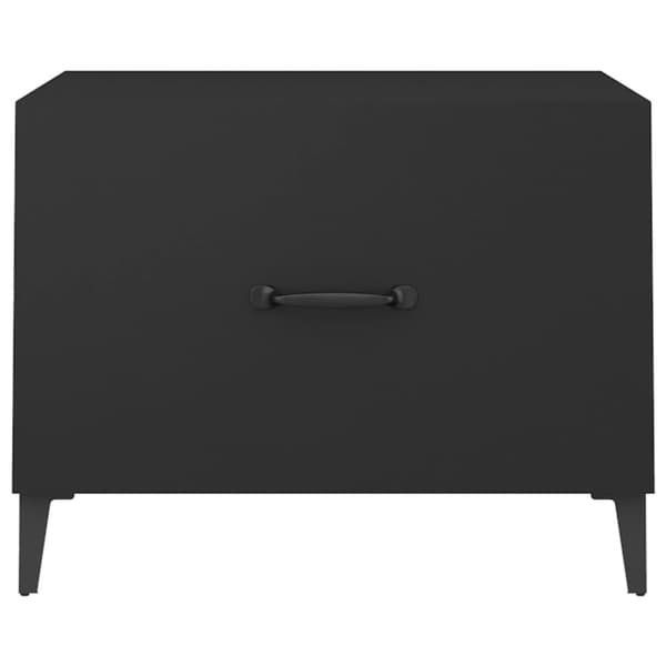 Sofaborde - Living sofabord med metalben 50x50x40 cm sort