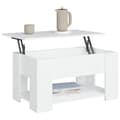 Miniatyrbillede 5 af 9: Sofaborde - Living sofabord 79x49x41 cm konstrueret træ hvid
