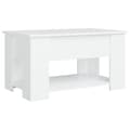 Miniatyrbillede 6 af 9: Sofaborde - Living sofabord 79x49x41 cm konstrueret træ hvid