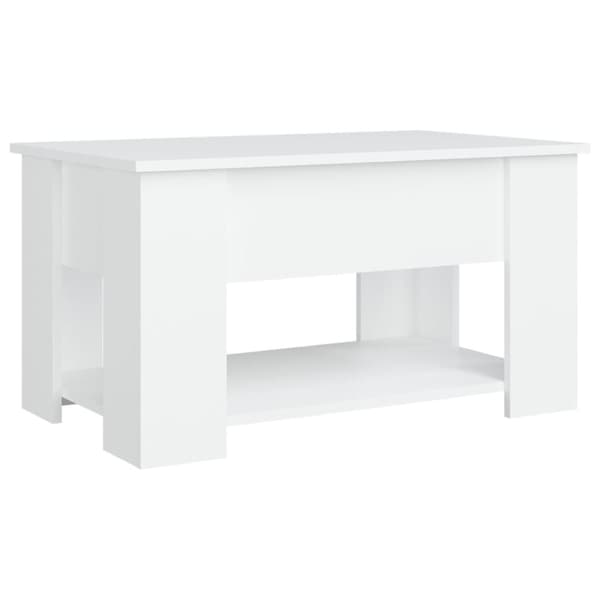 Sofaborde - Living sofabord 79x49x41 cm konstrueret træ hvid
