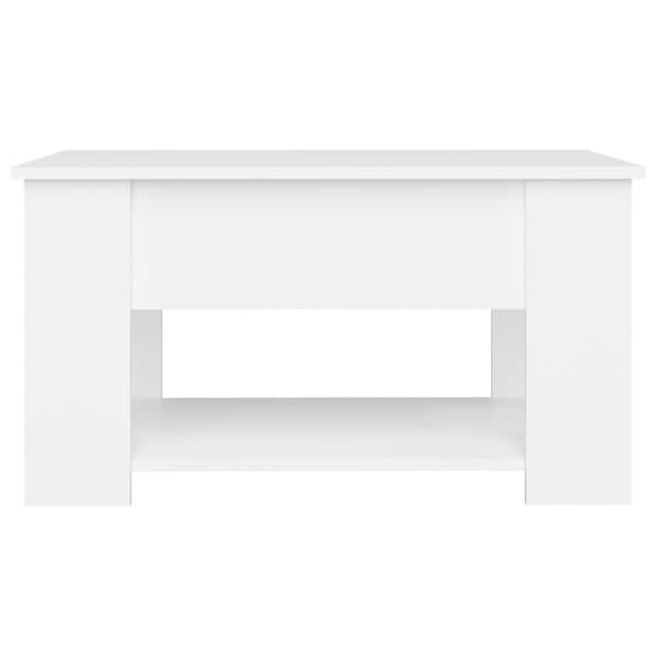 Sofaborde - Living sofabord 79x49x41 cm konstrueret træ hvid