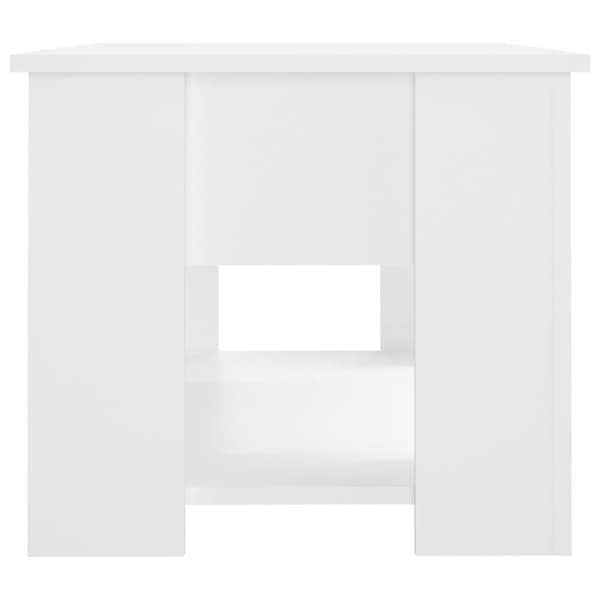 Sofaborde - Living sofabord 79x49x41 cm konstrueret træ hvid