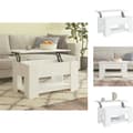 Miniatyrbillede 1 af 9: Sofaborde - Living sofabord 79x49x41 cm konstrueret træ hvid