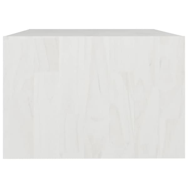 Soffbord - Living Soffbord vit 75x50x33,5 cm massiv furu
