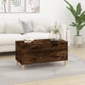 Miniatyrbillede 4 af 11: Sofaborde - Living sofabord 90x44,5x45 cm konstrueret træ røget egetræsfarve
