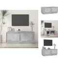 Miniatyrbillede 1 af 11: Sofaborde - Living sofabord 102x50x44 cm konstrueret træ betongrå