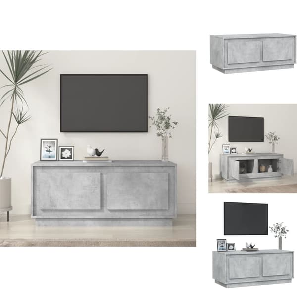 Sofaborde - Living sofabord 102x50x44 cm konstrueret træ betongrå