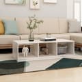 Miniatyrbillede 4 af 9: Sofaborde - Living sofabord 110x50x34 cm massivt fyrretræ hvid