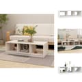 Miniatyrbillede 1 af 9: Sofaborde - Living sofabord 110x50x34 cm massivt fyrretræ hvid