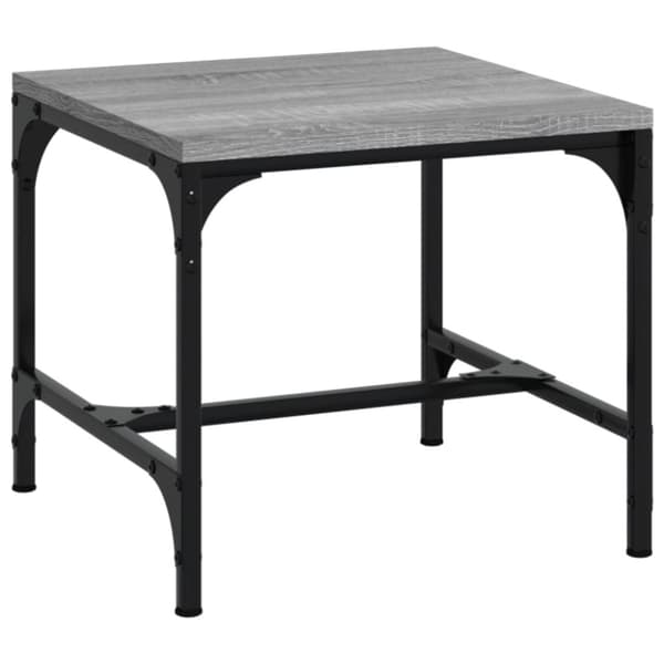 Kahvipöydät - Living Sivupöydät 2kpl harmaa Sonoma 40x40x35 cm tekninen puu